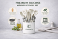 COSYLICA Premium Silicone Kitchen Utensil Set – 9 Piece